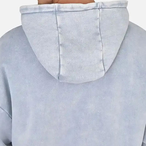 Sudaderas con capucha lavadas al ácido para hombre hechas a medida OEM con tela de alta calidad diseño personalizado impresión secado rápido transpirable lavado ácido Sudadera con capucha - Product Image 4