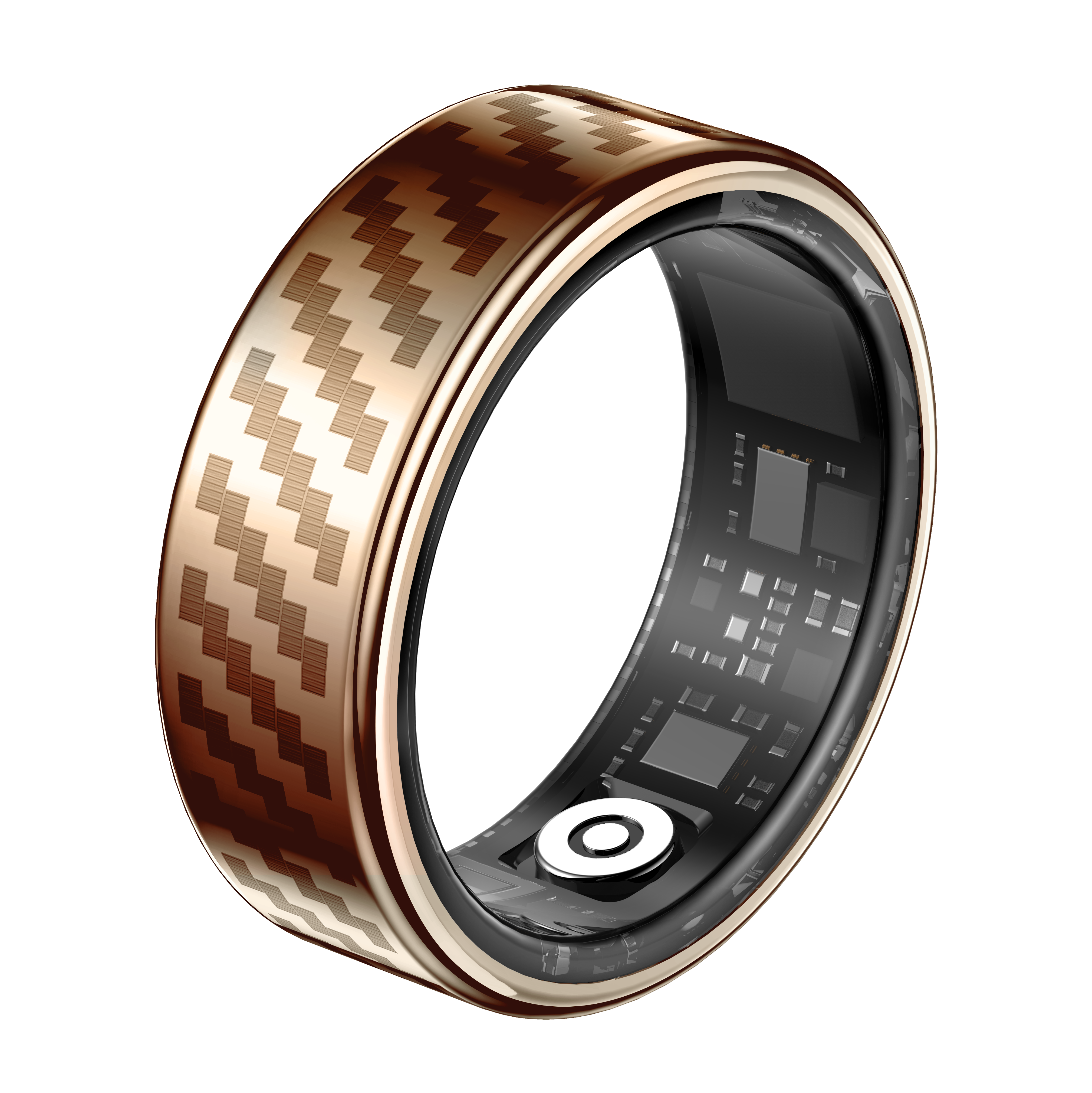 Bright rose gold carbon fiber