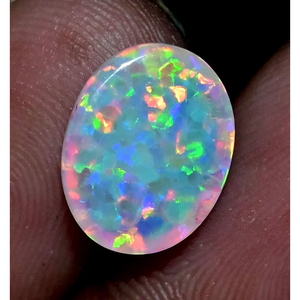 Opale de feu éthiopienne naturelle de qualité AAA+ 3,95 carats, certifiée, avec jeu de couleurs, pierre précieuse non traitée, Gem234 - Product Image 3
