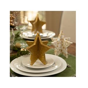 Décor de Table fait à la main en étoile de couleur dorée, décoration de maison de noël, vaisselle pour accessoires de noël pour thème moderne - Product Image 4