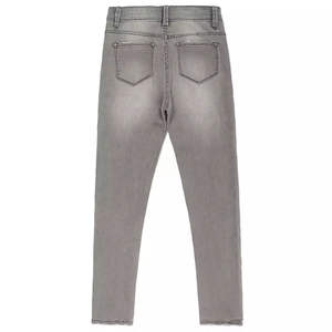 กางเกงยีนส์แฟชั่นสำหรับผู้ชายขายส่งกางเกงยีนส์ทรงสลิมฟิตกางเกงยีนส์ผ้ายีนส์สีน้ำเงินและสีดำสำหรับผู้ชาย - Product Image 2