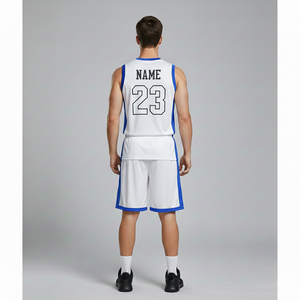 ชุดยูนิฟอร์มบาสเก็ตบอลแบบไม่มีแขน สีพื้น หลายสี แบบกลับด้านได้ ผลิตตามสั่ง (OEM) ออกแบบสำหรับทีม ผลิตจากโพลีเอสเตอร์ 100% - Product Image 1