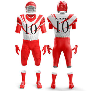 Uniforme de fútbol americano de alta calidad para jóvenes al por mayor personalizado mejor equipo color verde camiseta de fútbol americano práctica de combate - Product Image 5