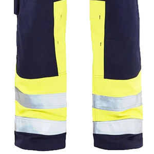Vente en gros de vêtements de travail de sécurité réfléchissants 100% coton personnalisés OEM de haute qualité pantalons cargo de protection pour hommes avec taille supérieure - Product Image 4
