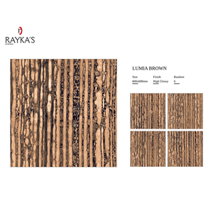 Baldosas de porcelana modernas de alto brillo de 5mm, nuevo diseño de 600x600mm para interiores de sala de estar, precio al por mayor - Product Image 6