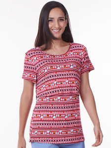 Top vente col rond manches courtes maternité allaitement chemises/hauts pour femmes Blouses et chemises - Product Image 4