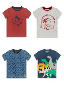 Hot New Boys Camiseta informal Pequeño diseño de dibujos animados Manga corta Cuello redondo Tops de verano Camiseta Ropa - Product Image 4