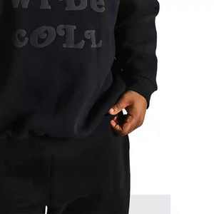 Hoodie à ourlet brut personnalisé 3D par le fabricant, en nylon/cachemire écologique pour l'automne - Product Image 4