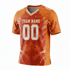 Camiseta de Fútbol Americano Personalizada para Adultos, Unisex, Manga Corta, 100% Poliéster, Transpirable, Anti-UV, Secado Rápido, Tallas Grandes - Product Image 4