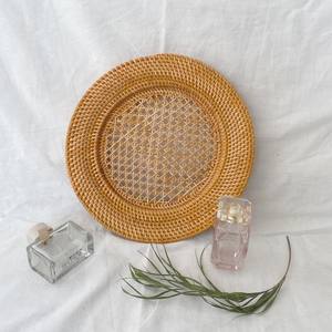 Logo personnalisé en rotin tissé à la main plaque chargeurs napperon fait main chargeur plaques volume en vrac gros différentes tailles - Product Image 2