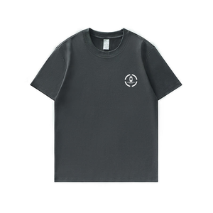 Camiseta Unisex 100% Algodón Orgánico Ecológica de Secado Rápido Transpirable con Logotipo Personalizado Impresión 3D Patrón Sólido Seda - Product Image 3