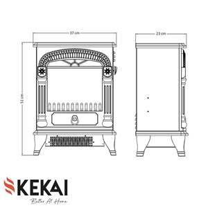 Cheminée électrique décorative avec Simulation de feu, 1950W | Produits de chauffage | Meubles de maison d'espagne - Product Image 4
