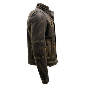 waterproof best design breathable best arrival <b>Men</b> Leather <b>Jackets</b> pockets <b>Jacket</b> durable wholesale price <b>Men</b> Leather <b>Jacket</b> - Product Image 4