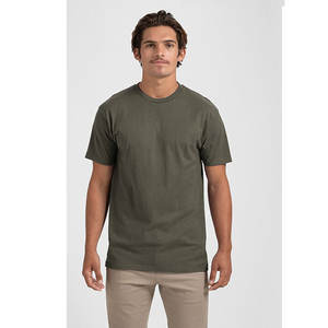 Camiseta de algodón peinado Airlume de ajuste clásico, Camiseta de algodón orgánico de poliéster con logotipo personalizado, camiseta de Jersey Tultex para hombre - Product Image 4