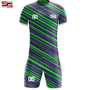 Vente en gros de maillots de football pour hommes personnalisés kit de football en polyester à séchage rapide avec de nouveaux uniformes pour vêtements de sport d'été - Product Image 6