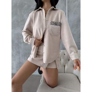 เสื้อสตรีผ้าหนังกลับลายหิน Topshow ขายส่ง - Product Image 3