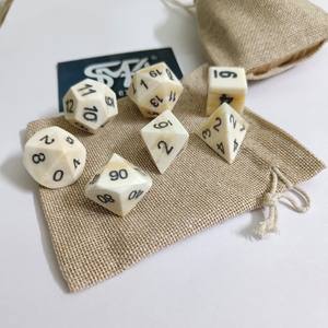 Auténtico juego de dados de hueso de búfalo dados poliédricos tallados a mano para juegos de rol RPG DND Pathfinder y juegos de mesa clásicos - Product Image 6