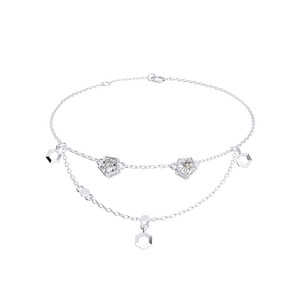 Calista, pulsera de cadena doble de Plata de Ley 925 de lujo, estilo Vintage de alta calidad, forma geométrica, eslabón fino para regalo de oro - Product Image 2