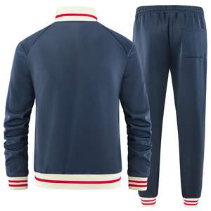 Venta al por mayor personalizado hombres mujeres chaqueta 2 piezas conjunto Jogger chándal transpirable Streetwear chándal correr gimnasio desgaste Unisex chándal - Product Image 3