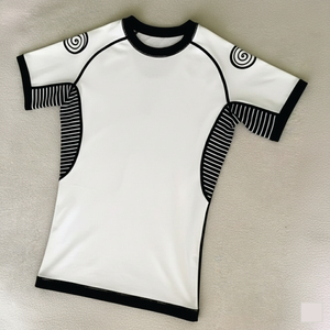 Customize Your Own Logo Sublimated UPF50+ Breathable Short Sleeve Compression <b>Rash</b> <b>Guard</b> for <b>Men</b> - Product Image 3