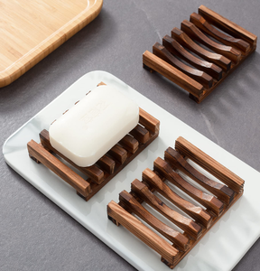 Porte-savon en bois naturel fait sur mesure pour la maison, accessoires de salle de bain en bambou, écologique - Product Image 6