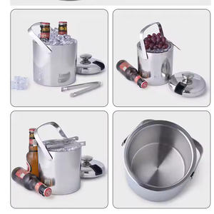 Port de glace minimal dans l'artisanat en acier poli miroir - Product Image 2