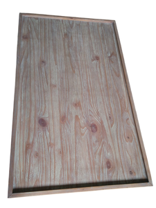 Mesa de centro con diseño recto Chapa de pino de madera Estilo moderno para dormitorio Sofá Sala de estar - Product Image 4