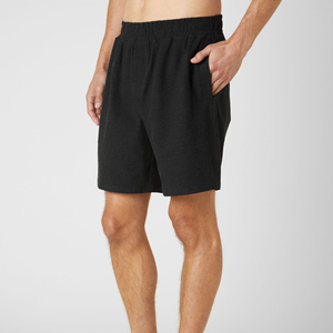 Pantalones cortos para correr para hombre con logotipo personalizado al por mayor, pantalones cortos de algodón puro 100% pesados, pantalones cortos de fabricante lavados con ácido Vintage para hombre - Product Image 2