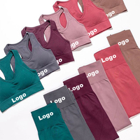 Soutien-gorge de sport sans couture léger grande taille de haute qualité et leggings 75 % nylon 25 % élasthanne antibactériens respirants séchage rapide
