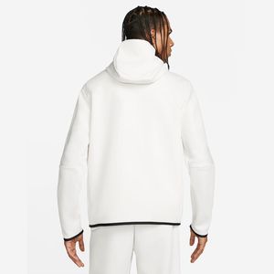 Pantalones de chándal de doble capa personalizados chándal de dos piezas apliques bordado desgastado chándal con cremallera conjuntos de Sudadera con capucha para hombres - Product Image 5