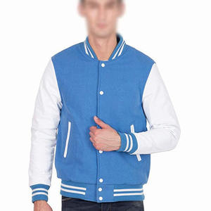 Chaqueta Varsity Cruzada Formal Personalizada para Hombre, 100% Lana, Tela de Lona, Secado Rápido, Ecológica, Transpirable, Resistente al Viento - Product Image 1