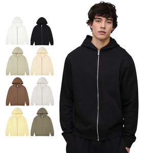 Sweats à capuche zippés en coton épais personnalisés par OEM pour hommes Sweat à capuche avec logo de haute qualité Fabricant de la saison d'hiver - Product Image 1
