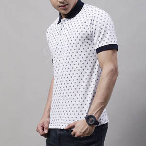 Diseño de sublimación de patrón sólido para Polo de hombre hecho a medida del fabricante OEM en tela de punto a la venta - Product Image 3