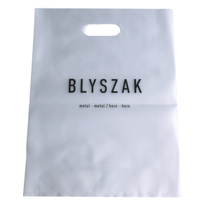 Wholesale Custom Printing logo Recycled Matte Die Cut <strong>Handle</strong> Biodegradable Frosted clear Shopping <strong>Plastic</strong> <strong>Bags</strong> for Business - Product Image 2