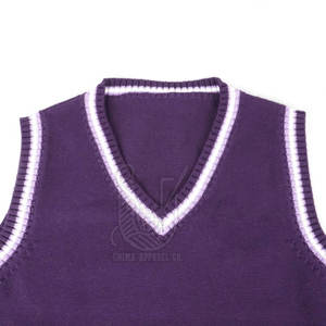 เสื้อสเวตเตอร์คอวีถักนิตติ้งสำหรับเด็กผู้ชาย วัยมัธยมต้น ให้ความอบอุ่นในฤดูหนาว เนื้อผ้าฝ้ายนุ่มสบาย - Product Image 4