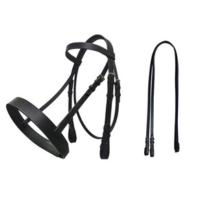 Brida de polo ajustable profesional, acolchado suave de cuero duradero, ajuste cómodo para equitación y rendimiento ecuestre - Product Image 6