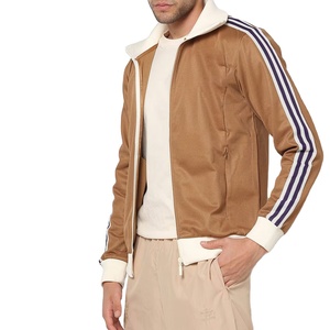 Personalizada de alta calidad de calidad superior de las mujeres mancha chaqueta de talla grande de bloque de color con cremallera chaqueta de satén - Product Image 1