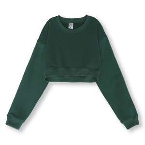 Sudadera informal de gran tamaño para mujer de alta calidad, sudadera recortada con capucha para mujer, sudaderas con capucha para mujer de 360g - Product Image 6