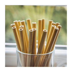 Pailles en bambou abordables, qualité garantie, non polluantes, idéales pour siroter zéro déchet dans une vie verte moderne maintenant en vrac - Product Image 1