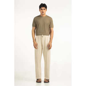 Pantalones Casuales de Negocios MN-KTRC-SS26-001-D con Cintura Elástica, Cierres Decorativos, Ligeros, con Patrón de Lavado de Color Disponible en Tallas XL y 3XL - Product Image 4