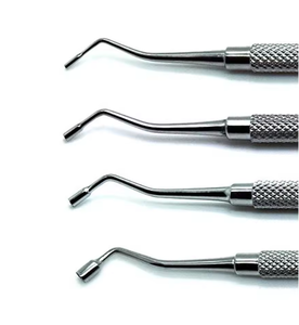 Instruments de remplissage en plastique dentaire professionnel d'excellente qualité Ensemble d'amalgame dentelé à double extrémité - Product Image 3