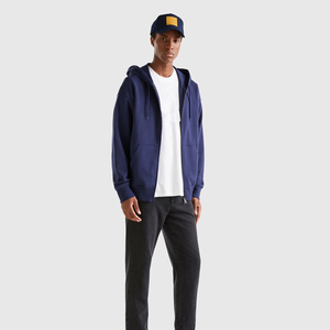 Men's Casual 100% Cotton Hoodie Custom Logo Zipper Design Loose Regular Fit Winter <b>Fleece</b> Fabric <b>Thermal</b> Hoodies - Product Image 6