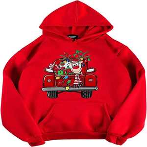 Sudaderas con capucha navideñas para hombre de alta calidad sudaderas empalmadas con logotipo personalizado con diseño bordado precio razonable - Product Image 1