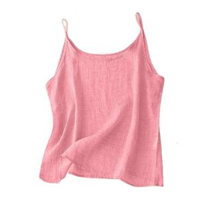 La mejor opción para mujer sin mangas tejido cuello redondo Tank Cami Color sólido alta calidad Hogar y cómodo vestido hecho en Bangladesh - Product Image 2