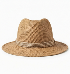Sombrero Fedora de Paja Tejida con Protección UV para Verano, Personalizado al por Mayor, para Playa, Viajes, Casual, para Hombres y Mujeres - Product Image 1