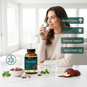 Extrato em Pó de Cogumelo Ganoderma Lucidum Lingzhi <span class=keywords><strong>Reishi</strong></span> Orgânico USDA para Cuidados com a Saúde Cápsulas de Ganoderma Lucidum - Product Image 3