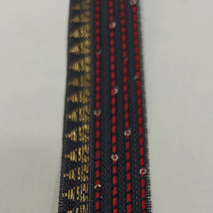 Adorno de encaje de satén de diseñador para ropa de alta moda Saree Borders Blusas Pedidos a granel para exportadores Mayoristas - Product Image 1