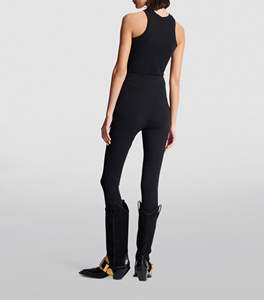 Ropa de Invierno para Mujer, Personalizable, de Cintura Media, de Lana, Ecológica, Resistente al Viento, Color Negro, Bordada, Regular, Formal, de Frente Plano - Product Image 6