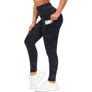 Women's High-Waisted Fitness Pants Solid <b>Pattern</b> Hip-Lifting Tights GYM and Yoga <b>Leggings</b> - Product Image 1