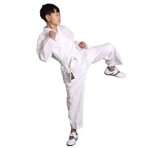 Karaté Gi blanc 100% coton personnalisé pour hommes de qualité vêtements d'arts martiaux pour enfants et adultes - Product Image 2